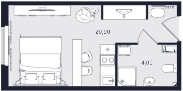 Студия, 24.9 м² — ЖК ЖК «Апартаменты Интуит (IN2IT)»