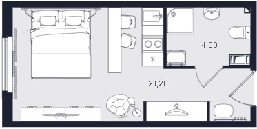 Студия, 25.2 м² — ЖК ЖК «Апартаменты Интуит (IN2IT)»
