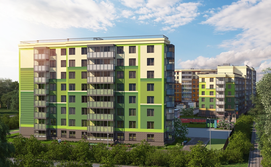 1-комнатная, 37 м² — ЖК ЖК Клёны