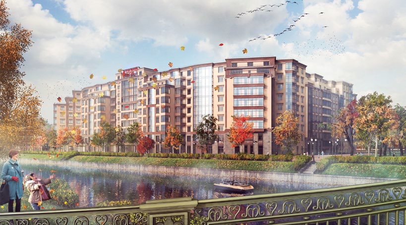 3-комнатная, 123 м² — ЖК ЖК Ostrov (Остров)