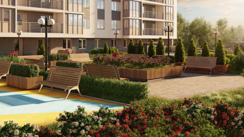 1-комнатная, 44 м² — ЖК ЖК Золотая долина