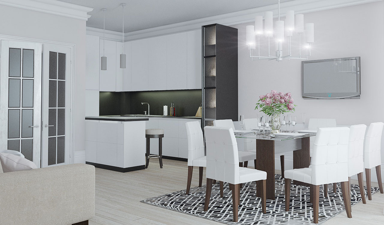 1-комнатная, 45 м² — ЖК ЖК Master на Серебристом бульваре (Мастер)