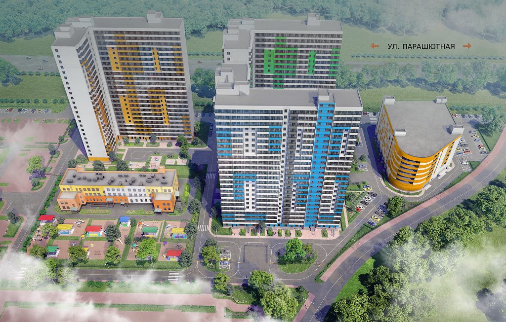 Студия, 27 м² — ЖК Ап-квартал Комендантский (Up-квартал Комендантский)
