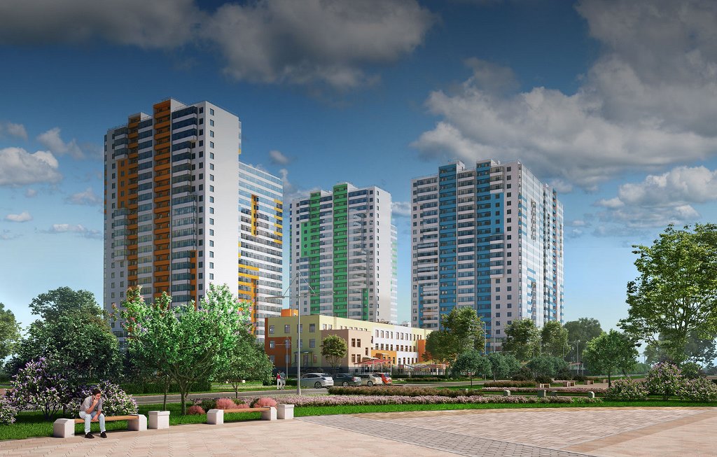 3-комнатная, 76 м² — ЖК Ап-квартал Комендантский (Up-квартал Комендантский)