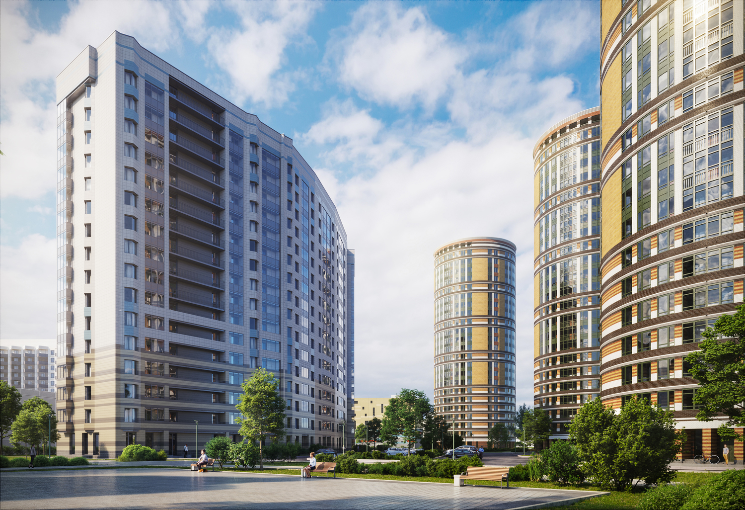 3-комнатная, 87 м² — ЖК ЖК Приморский квартал