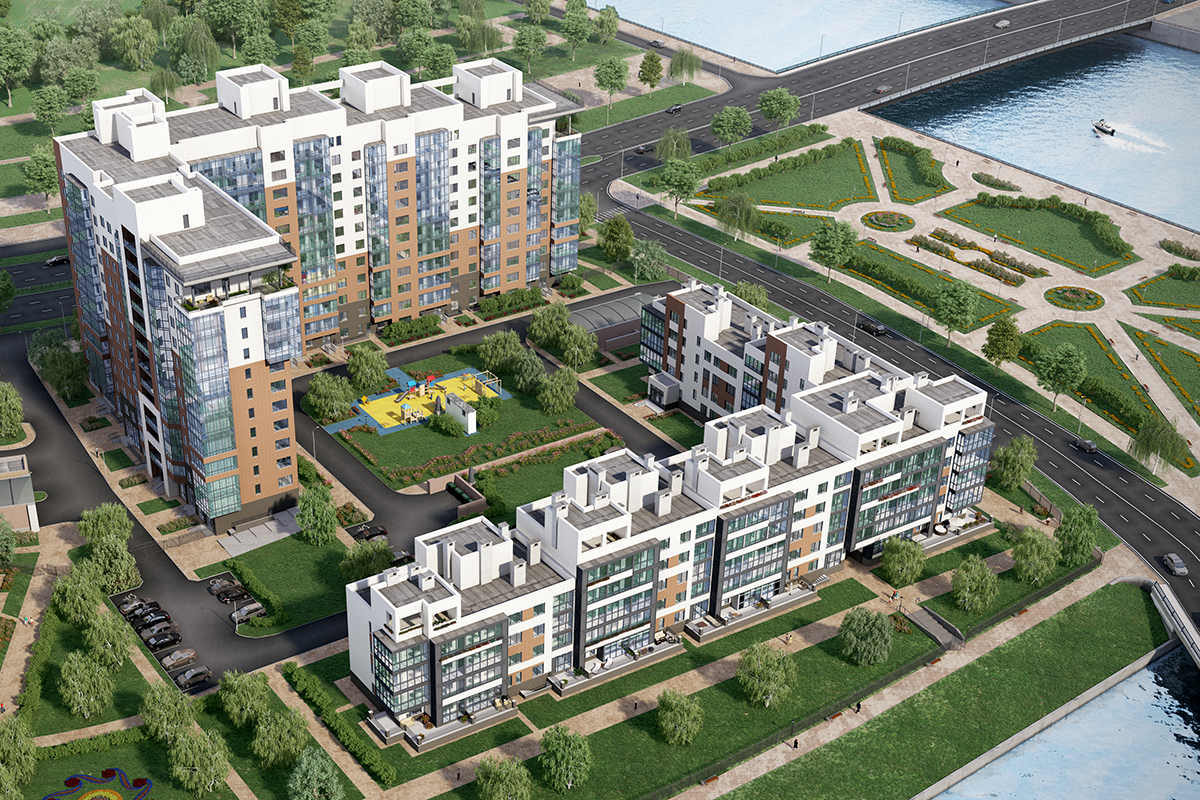 2-комнатная, 81 м² — ЖК ЖК Жемчужный берег