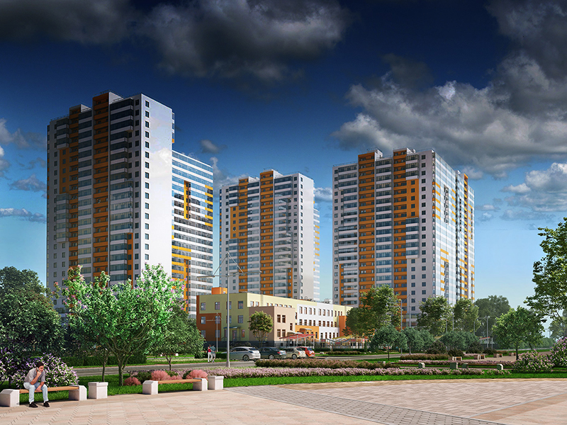 3-комнатная, 76 м² — ЖК Ап-квартал Комендантский (Up-квартал Комендантский)