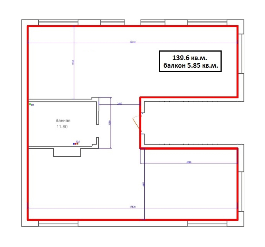 1-комнатная, 138 м² — ЖК ЖК Лахта Парк
